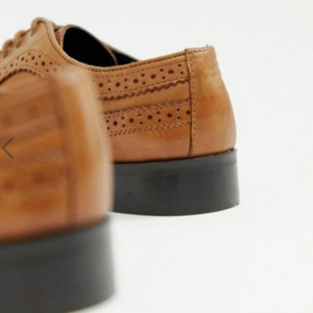Mai Tai leather brogues flats wingtip kinda feel